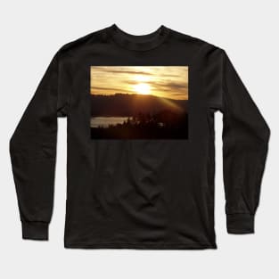 Sunrise over the Columbia River #15 Long Sleeve T-Shirt